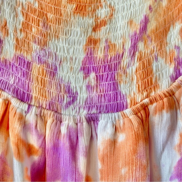 Tie-Dye Peasant Dress - Picture 2 of 11